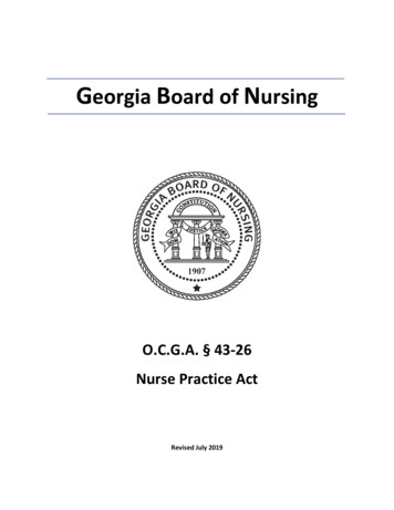 Georgia Board Of Nursing - Georgia Secretary Of State