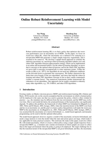 Online Robust Reinforcement Learning With Model Uncertainty