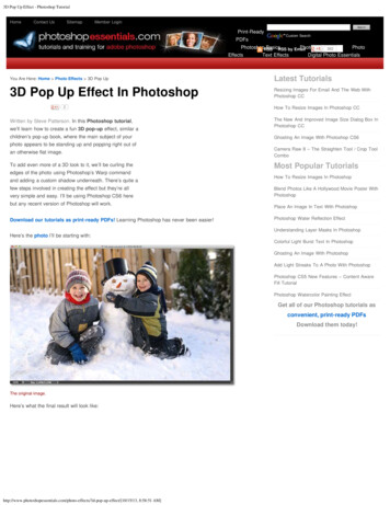 3D Pop Up Effect - Photoshop Tutorial