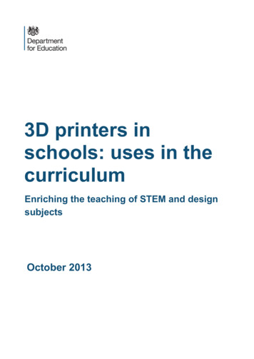 3D Printers In Schools Uses In The Curriculum