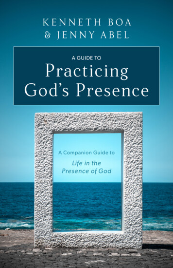 A GUIDE TO Practicing God’s Presence