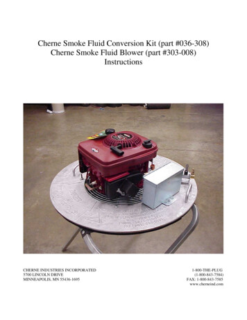 Cherne Smoke Fluid Conversion Kit (part #036-308) Cherne .