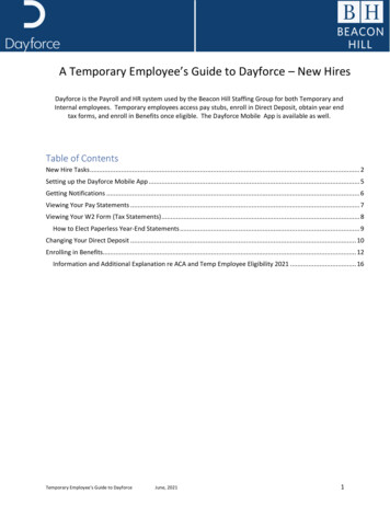 A Temporary Employee's Guide To Dayforce New Hires