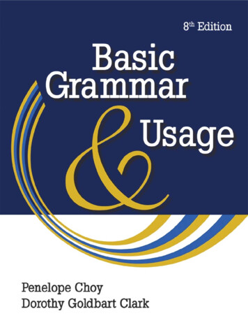 Basic Grammar And Usage, Eighth Edition