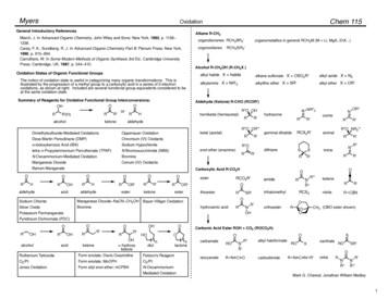 Myers Oxidation Chem 115 - Harvard University