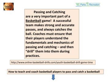 Passing And Catching Are A Very Important Part Of A .