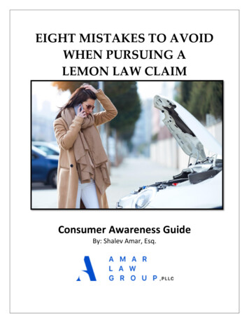 8 Mistakes To Avoid When Pursuing A Lemon Law Claim