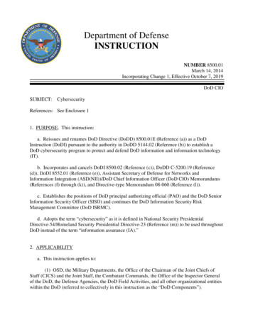 Department Of Defense INSTRUCTION - Washington Headquarters Services