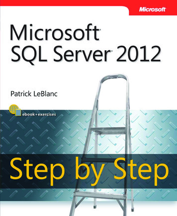 Microsoft SQL Server 2012 Step By Step