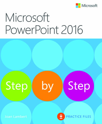 Microsoft PowerPoint 2016 Step By Step - Pearsoncmg 