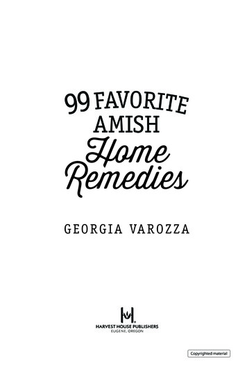 99 Favorite Amish Home Remedies - Harvest House