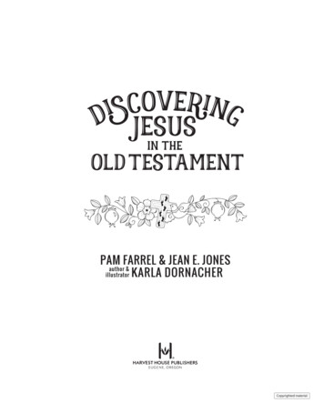 Discovering Jesus In The Old Testament