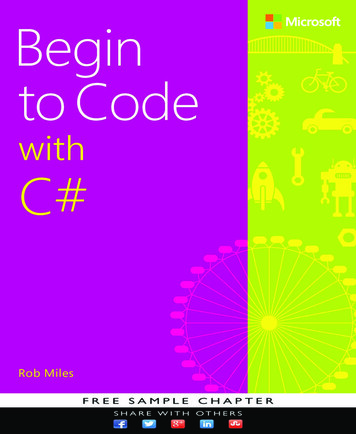 Begin To Code With C#
