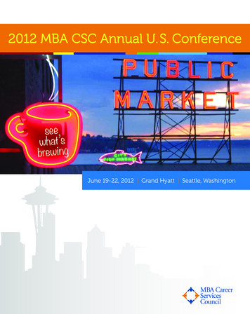 2012 MBA CSC Annual U.S. Conference - Eiseverywhere 