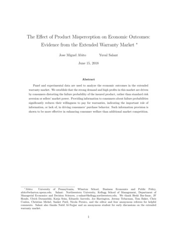 Misperception On Economic Outcomes: Evidence Extended .