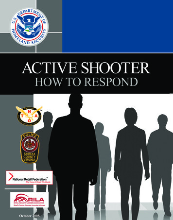 Active Shooter Booklet - Homeland Security