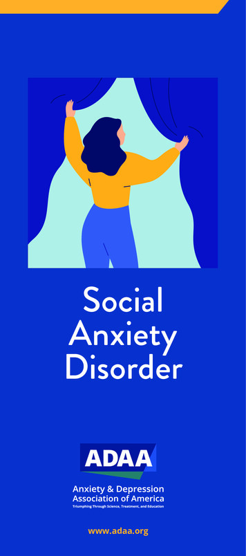 Social Anxiety Disorder - Adaa 