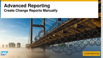 Create Change Reports Manually