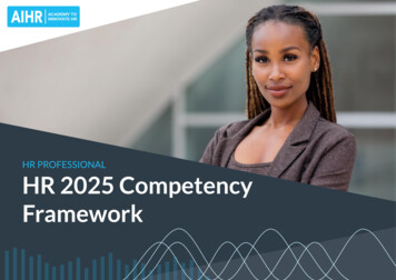 HR PROFESSIONAL HR 2025 Competency - AIHR