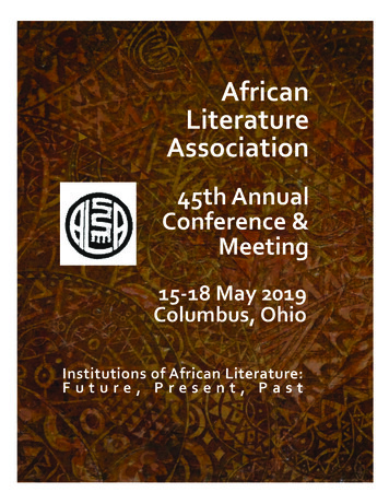 African Literature Association
