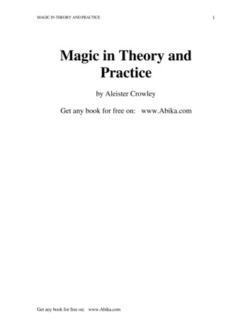 Magic In Theory And Practice - Szm 