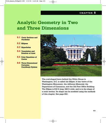 Analytic Geometry In Two And Three Dimensions