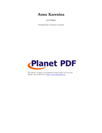 Anna Karenina - EBooks Archive By Planet PDF