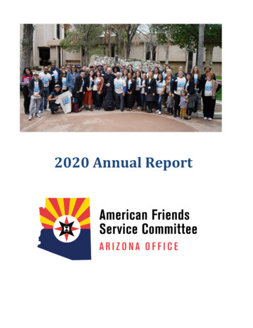 2020 Annual Report - AFSC Arizona