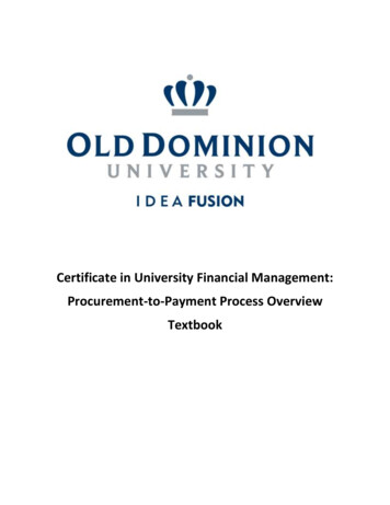Certificate In University Financial Management .