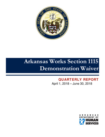 Arkansas Works Section 1115 Demonstration Waiver