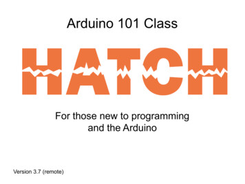 For Those New To Programming And The Arduino