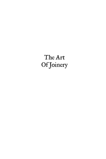 The Art Of Joinery