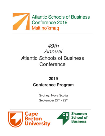 49th Annual Atlantic Schools Of Business Conference