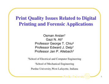 Print Quality Issues Related To Digital Printing And .