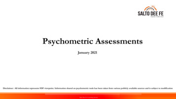 Psychometric Assessments