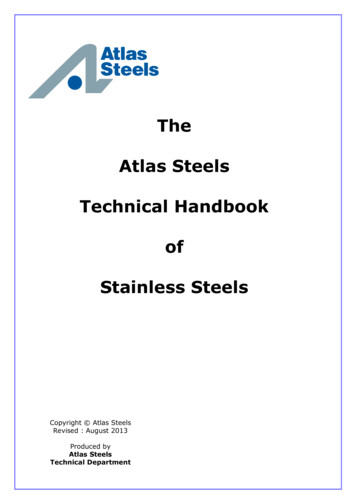 The Atlas Steels Technical Handbook Of Stainless Steels