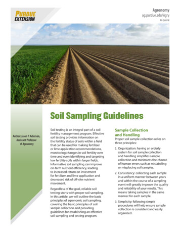 Soil Sampling Guidelines - Purdue Extension