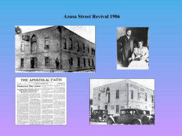 Azusa Street Revival 1906 - Bibles Net. Com