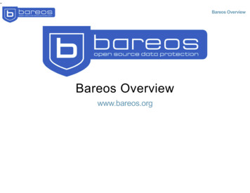 Bareos Overview - FOSDEM