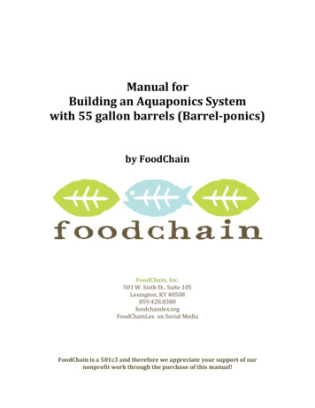 Manual For Building An Aquaponics System With 55 Gallon .