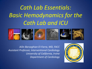 Cath Lab Essentials: Basic Hemodynamics For The Cath Lab .