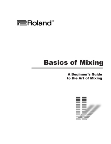 Basics Of Mixing - Roland