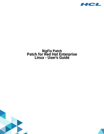 Patch For Red Hat Enterprise Linux - User's Guide
