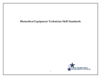 Biomedical Equipment Technician Skill Standards