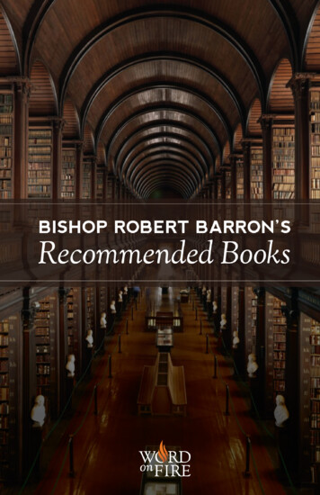BISHOP ROBERT BARRON’S Recommended Books