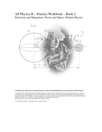 AP Physics B – Practice Workbook – Book 2