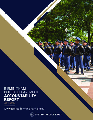 Birmingham Police Department Accountability Report