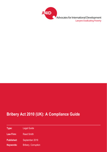 Bribery Act 2010 (UK): A Compliance Guide
