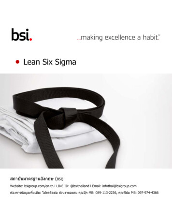 Lean Six Sigma - Bsigroup 