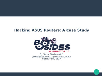 Hacking ASUS Routers: A Case Study - WordPress 